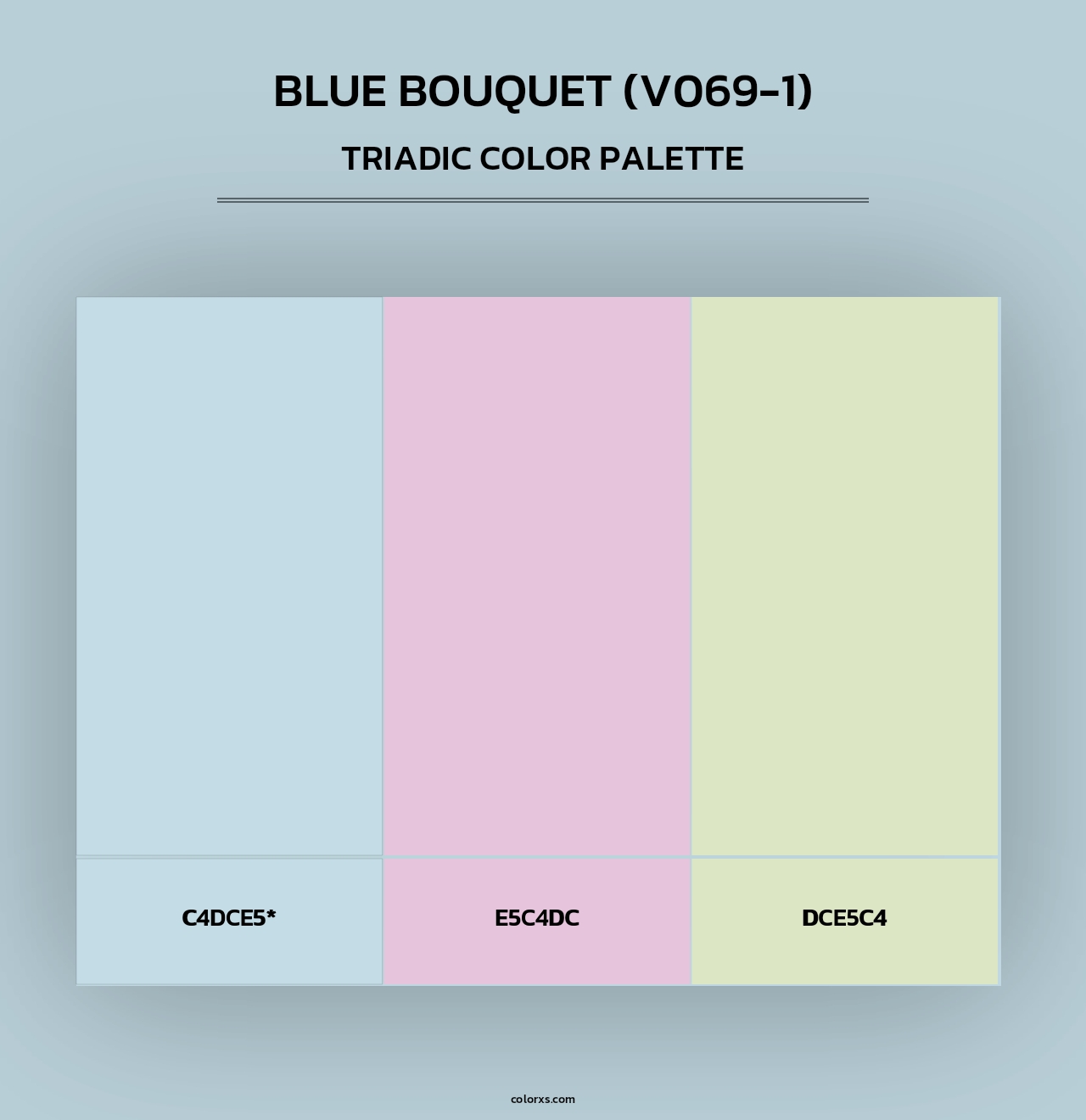 Blue Bouquet (V069-1) - Triadic Color Palette