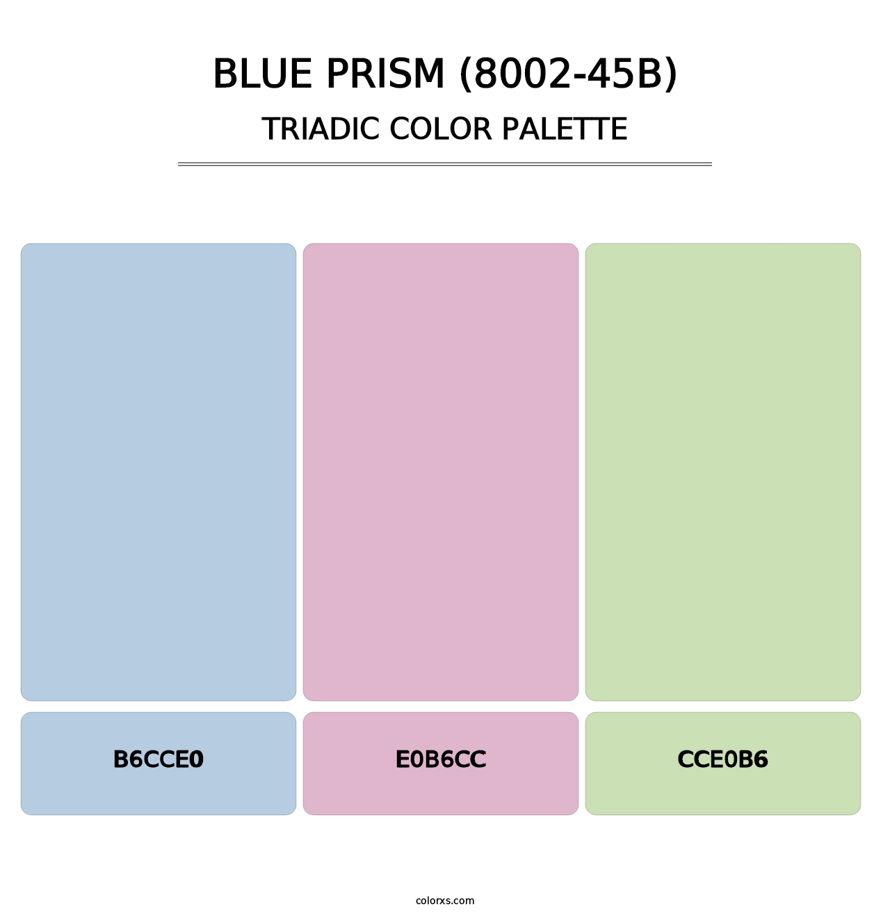 Blue Prism (8002-45B) - Triadic Color Palette