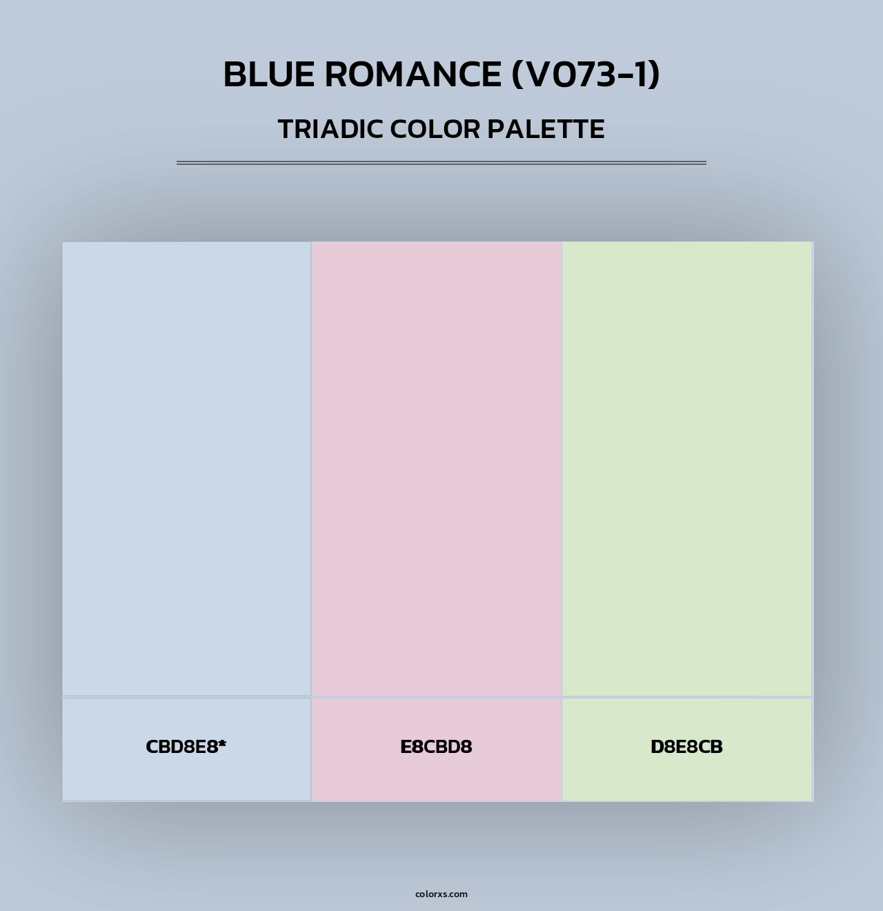 Blue Romance (V073-1) - Triadic Color Palette
