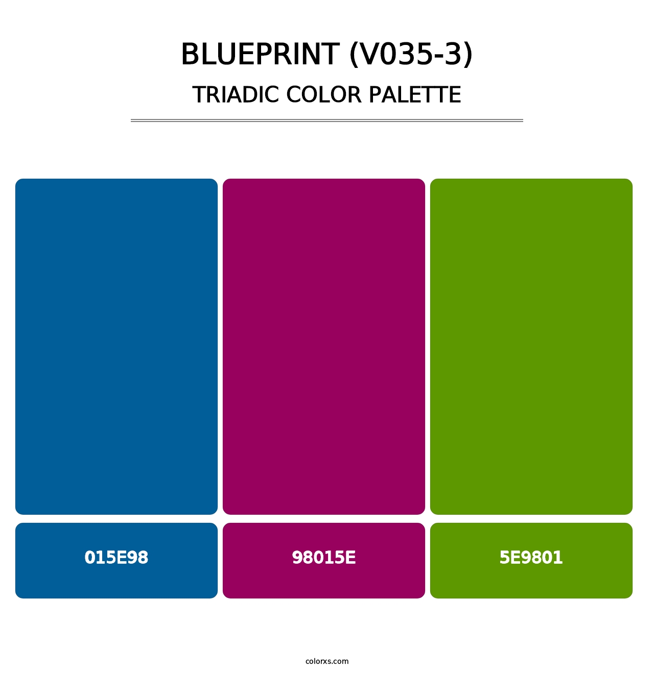 Blueprint (V035-3) - Triadic Color Palette