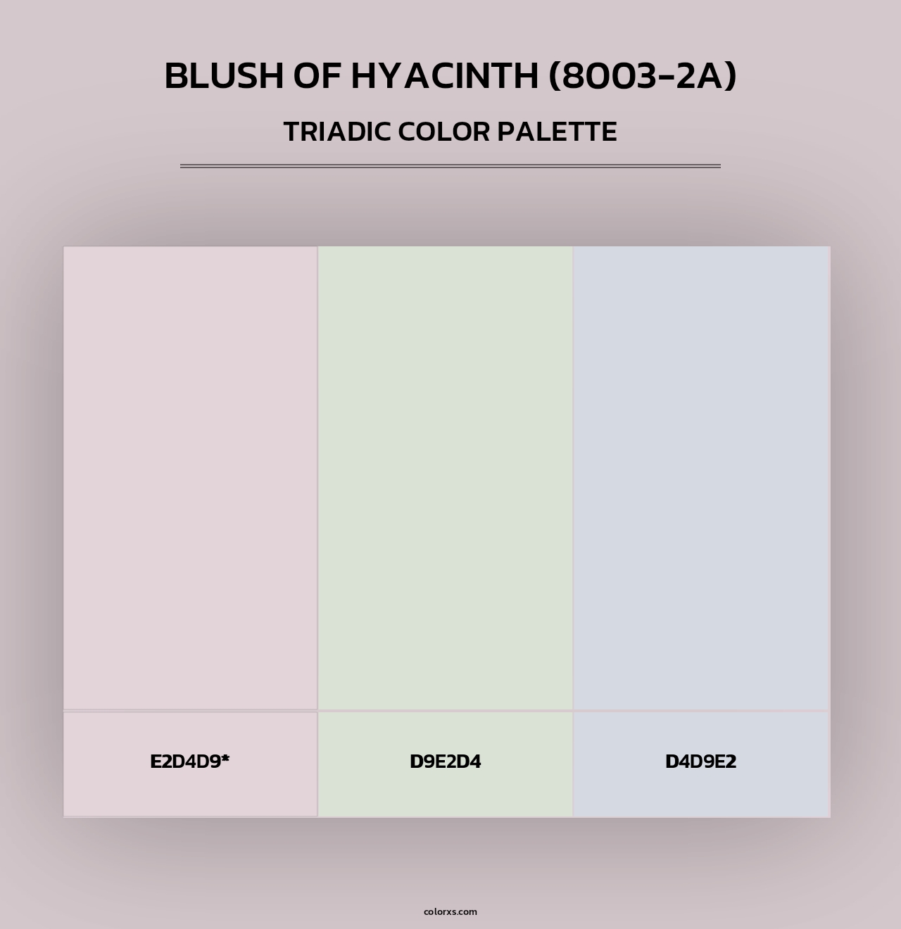 Blush of Hyacinth (8003-2A) - Triadic Color Palette