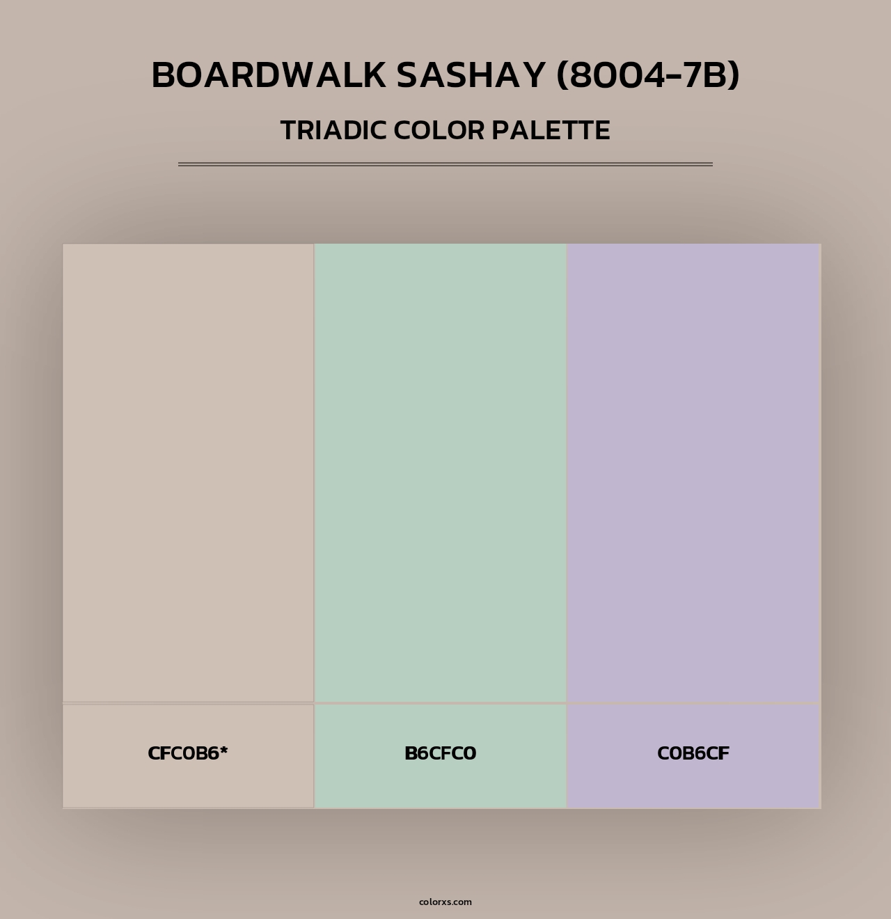 Boardwalk Sashay (8004-7B) - Triadic Color Palette