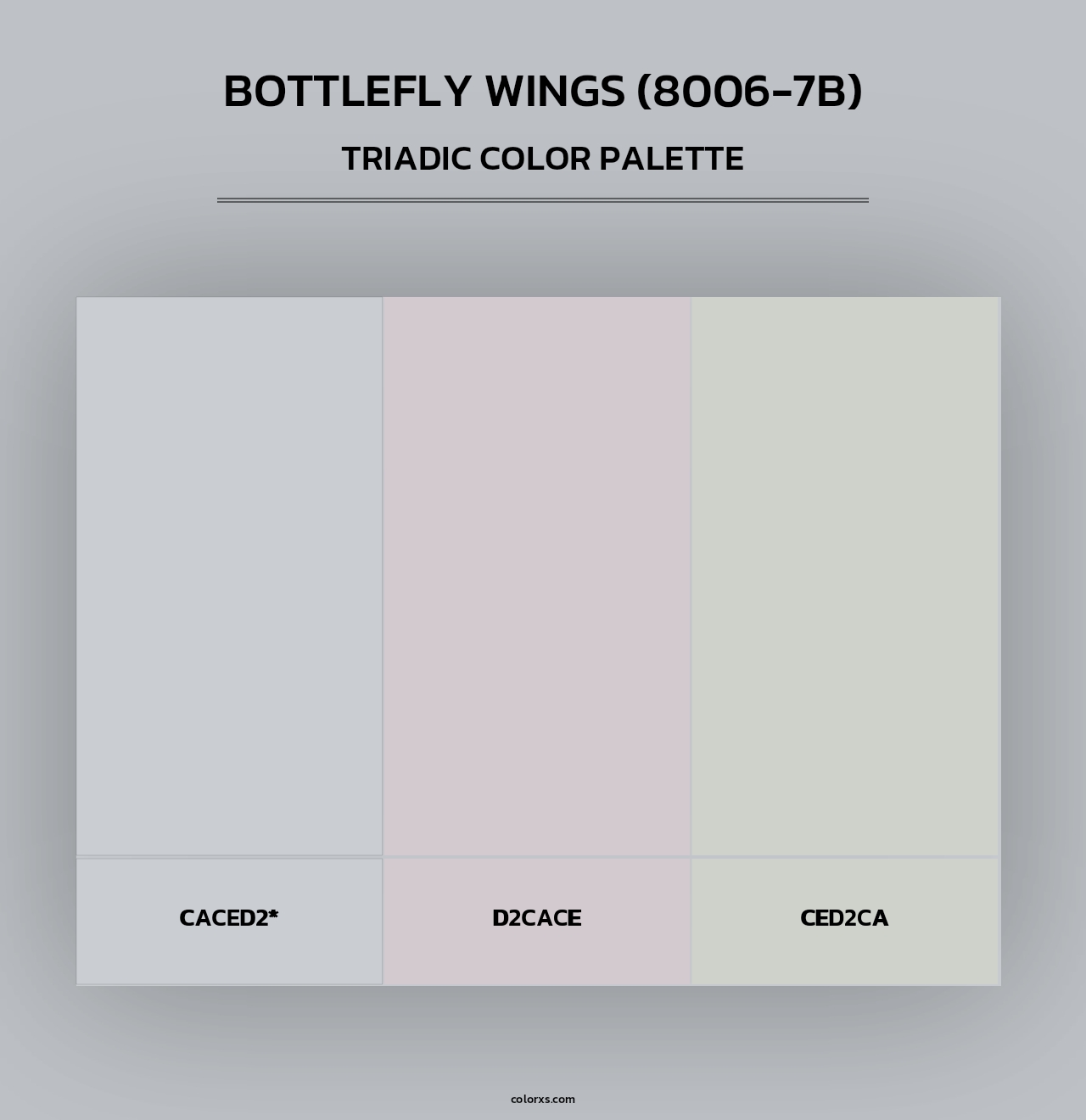 Bottlefly Wings (8006-7B) - Triadic Color Palette