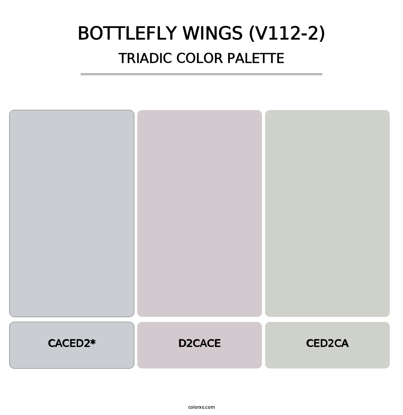 Bottlefly Wings (V112-2) - Triadic Color Palette