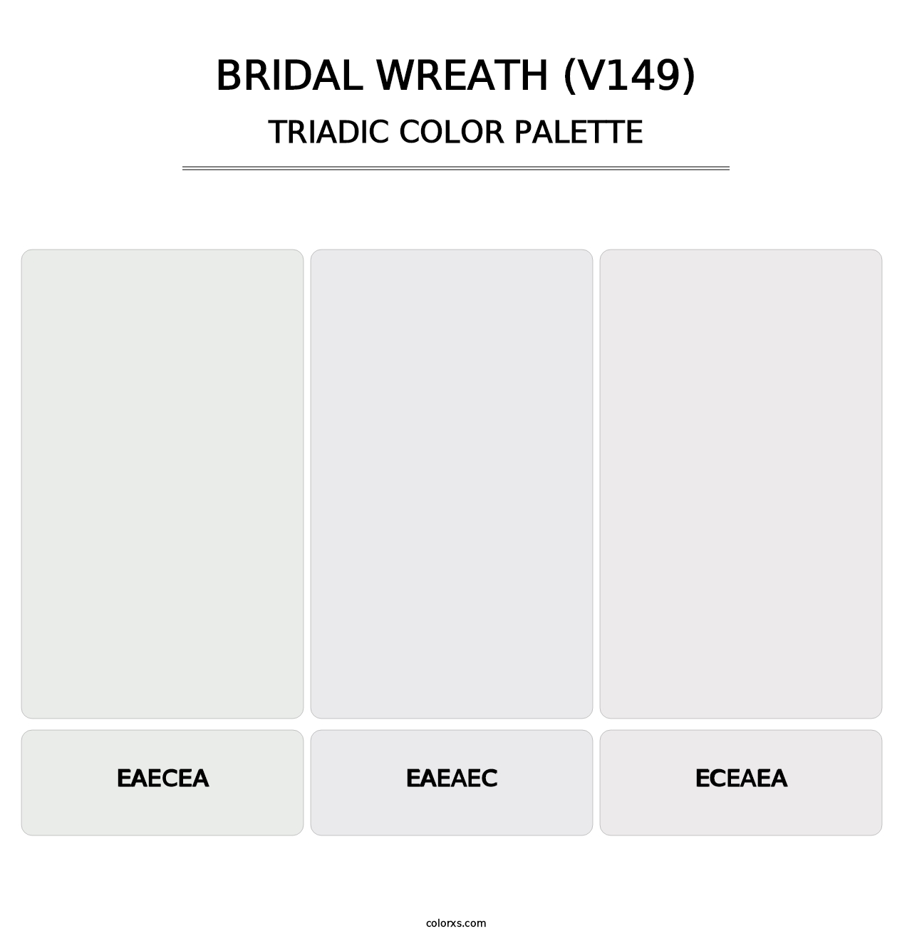 Bridal Wreath (V149) - Triadic Color Palette