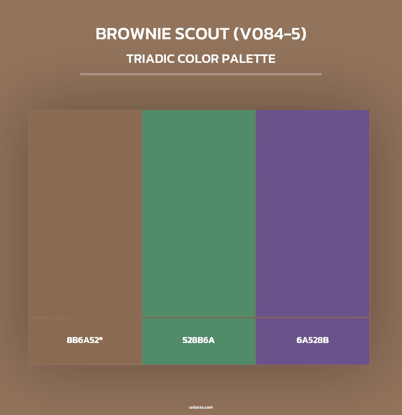 Brownie Scout (V084-5) - Triadic Color Palette