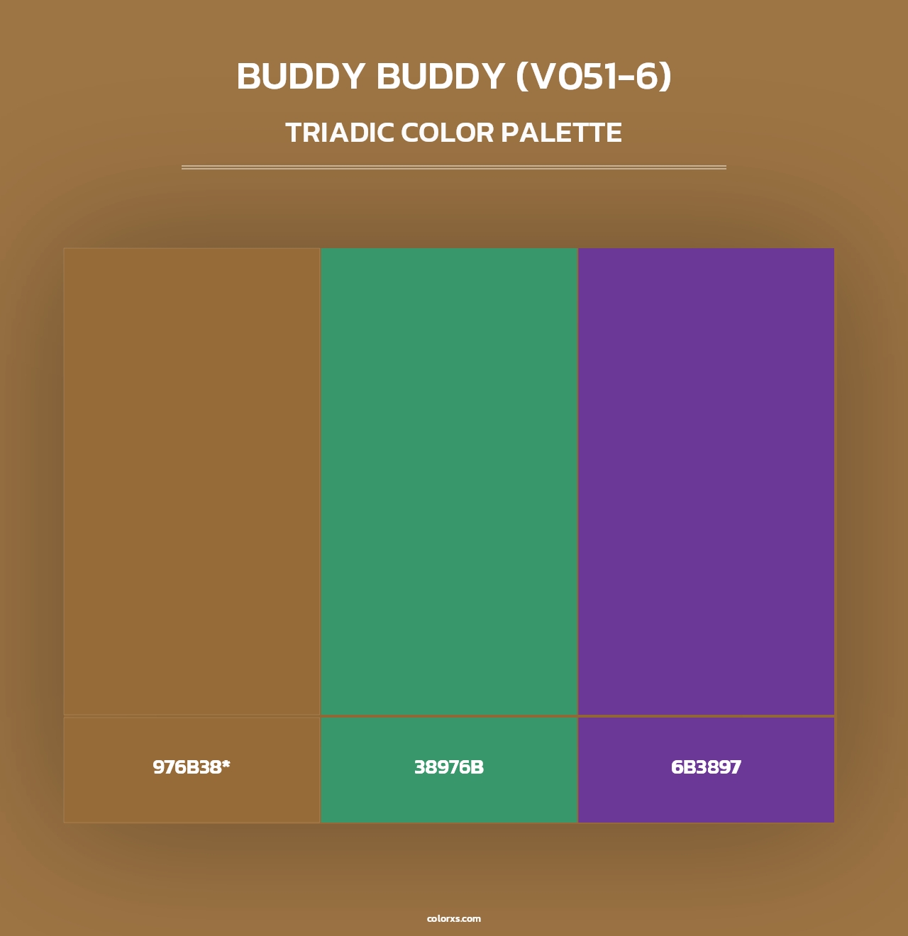 Buddy Buddy (V051-6) - Triadic Color Palette