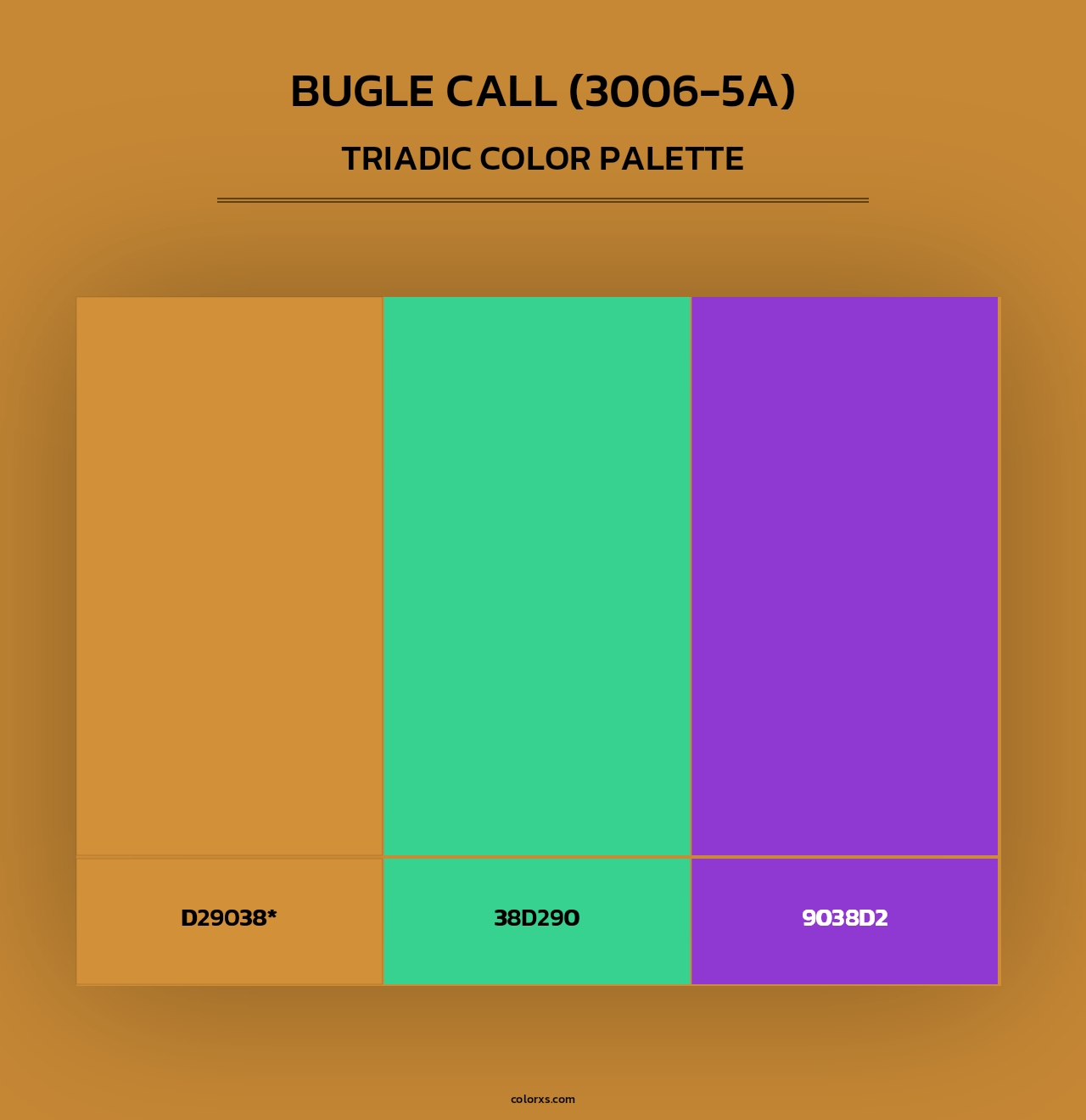 Bugle Call (3006-5A) - Triadic Color Palette