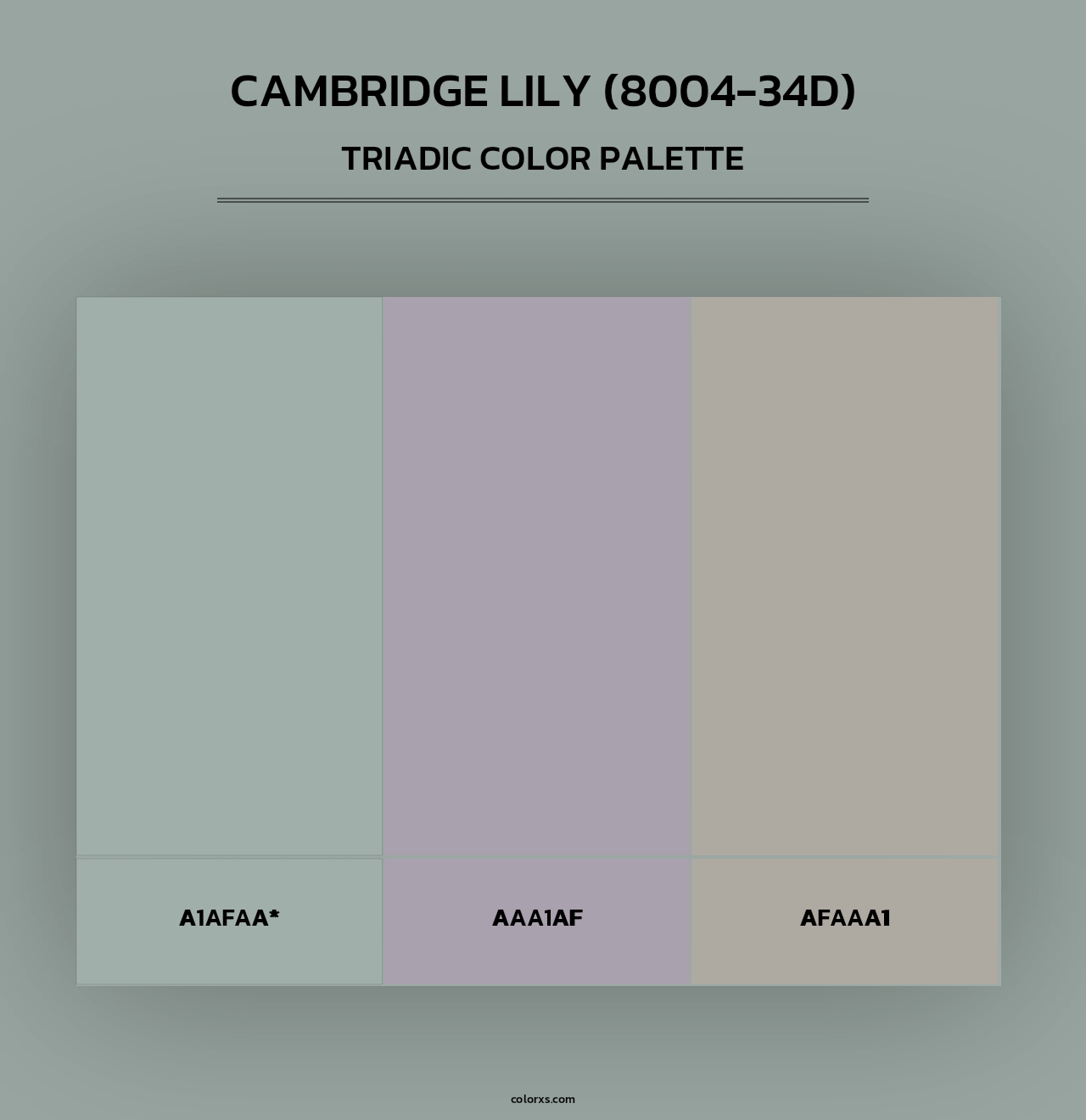 Cambridge Lily (8004-34D) - Triadic Color Palette