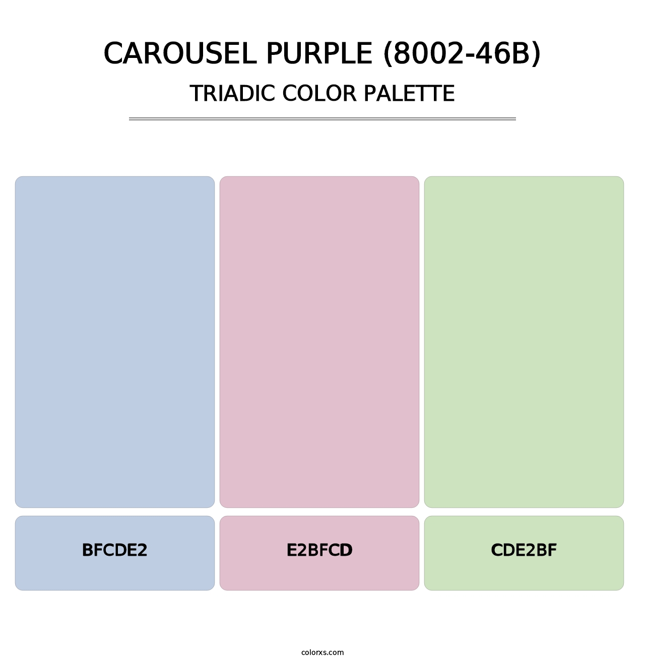 Carousel Purple (8002-46B) - Triadic Color Palette