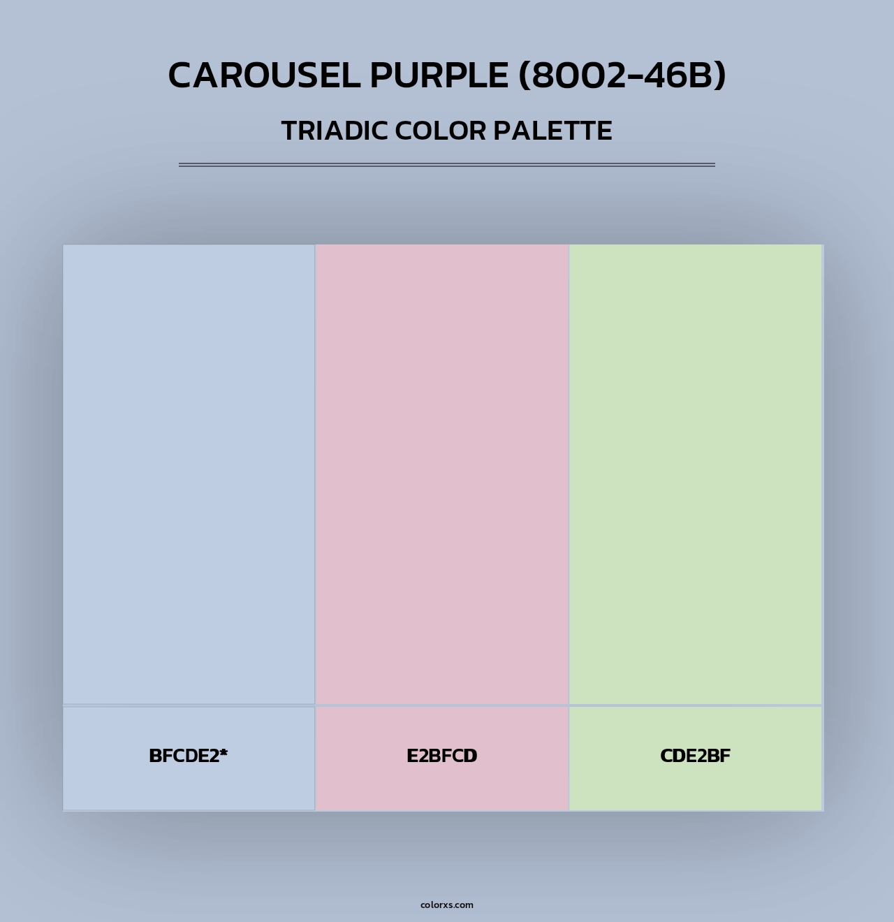 Carousel Purple (8002-46B) - Triadic Color Palette