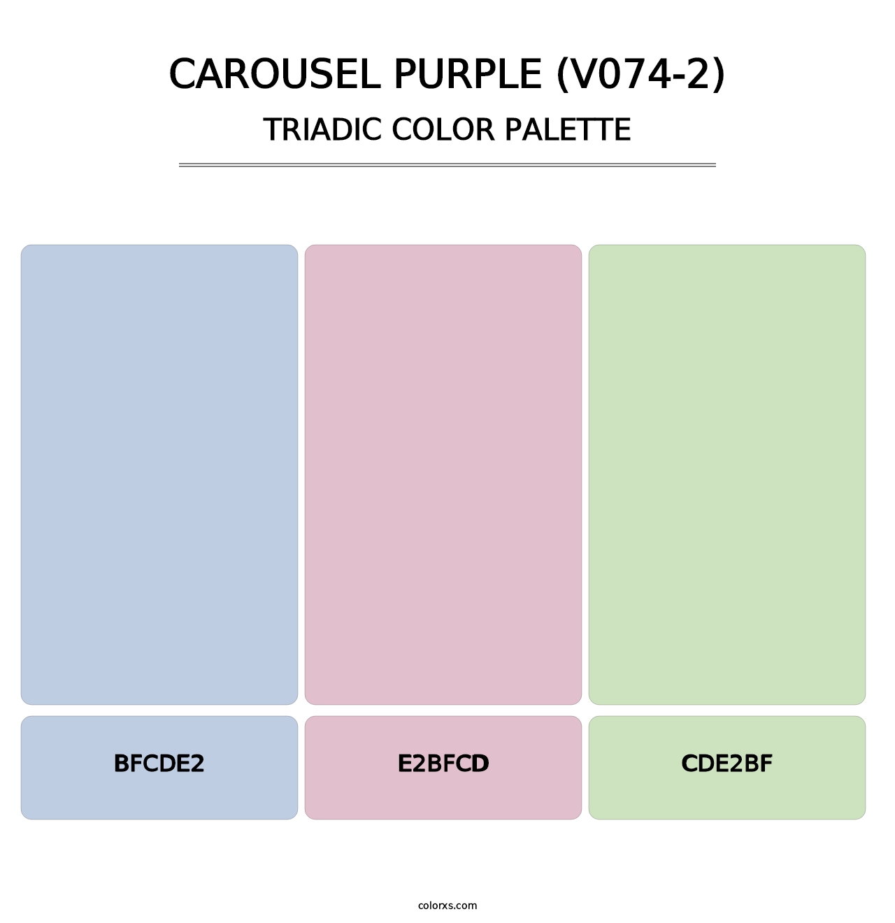 Carousel Purple (V074-2) - Triadic Color Palette