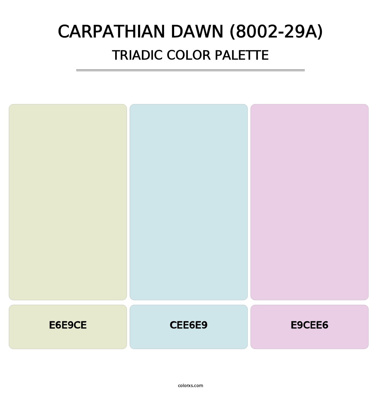 Carpathian Dawn (8002-29A) - Triadic Color Palette
