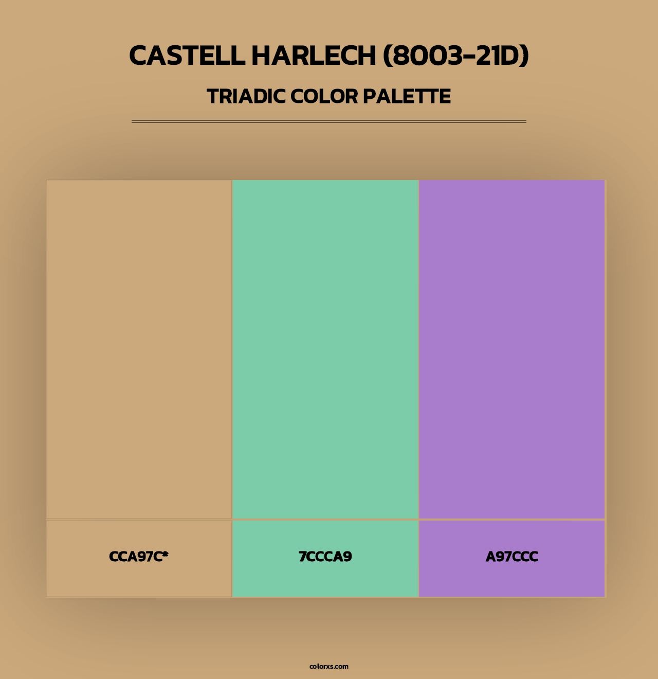 Castell Harlech (8003-21D) - Triadic Color Palette