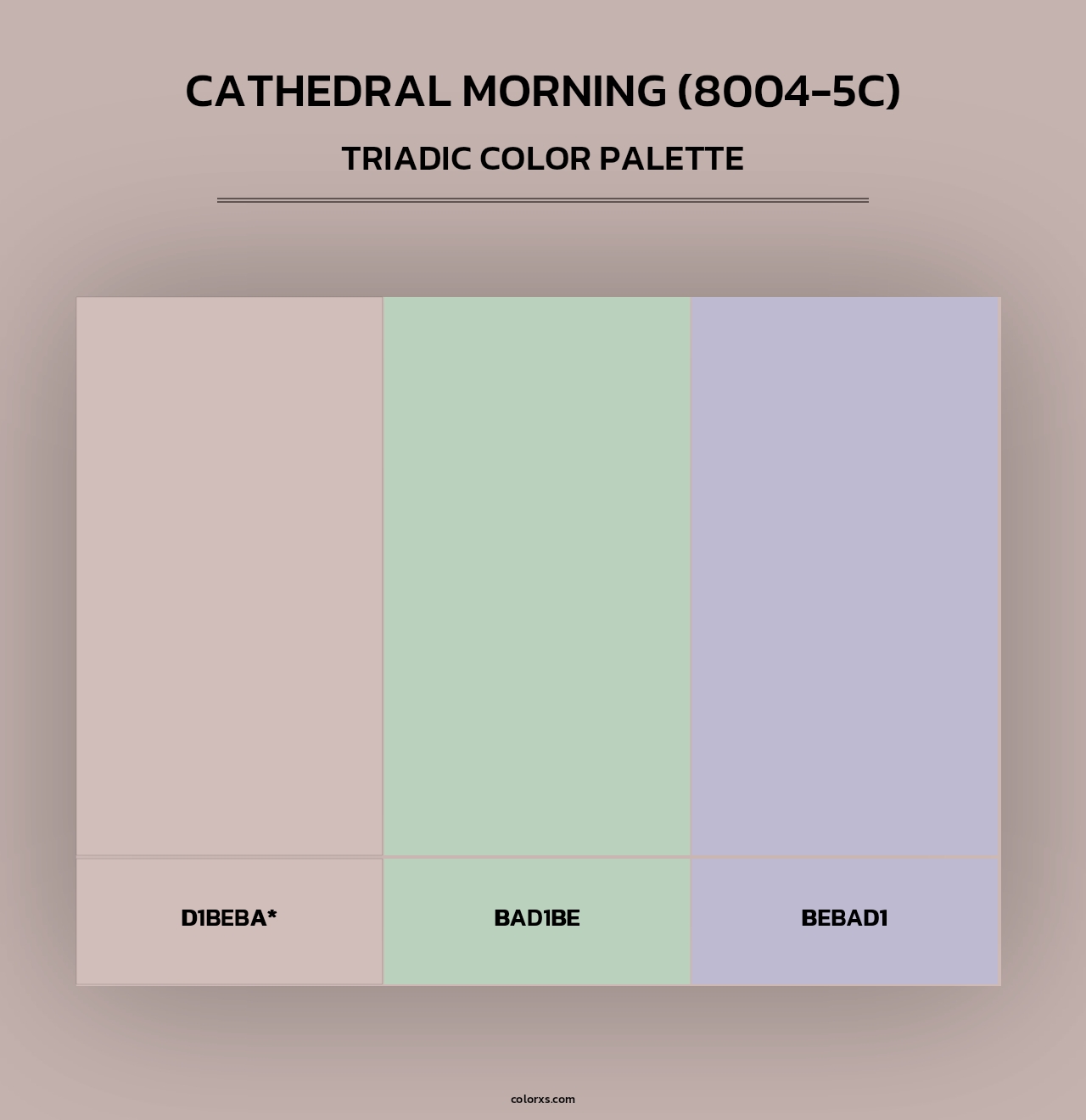 Cathedral Morning (8004-5C) - Triadic Color Palette