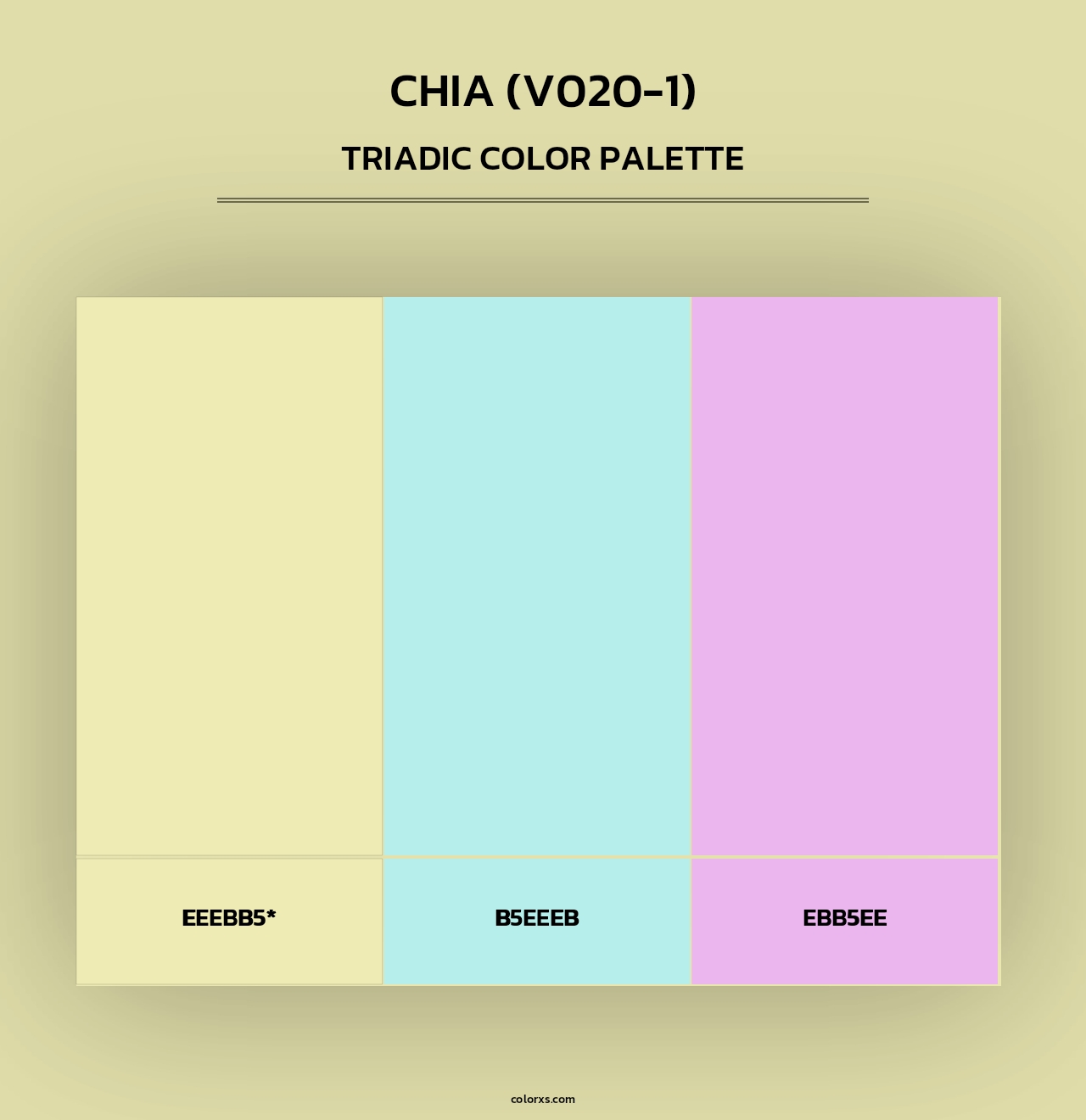 Chia (V020-1) - Triadic Color Palette