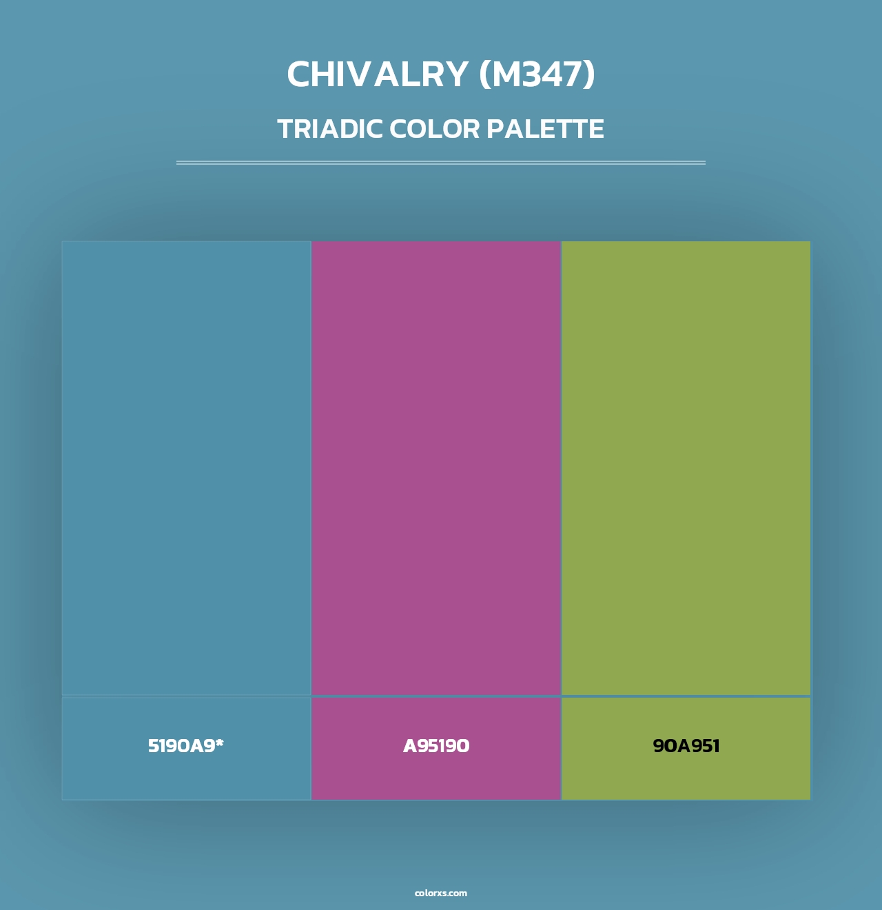 Chivalry (M347) - Triadic Color Palette