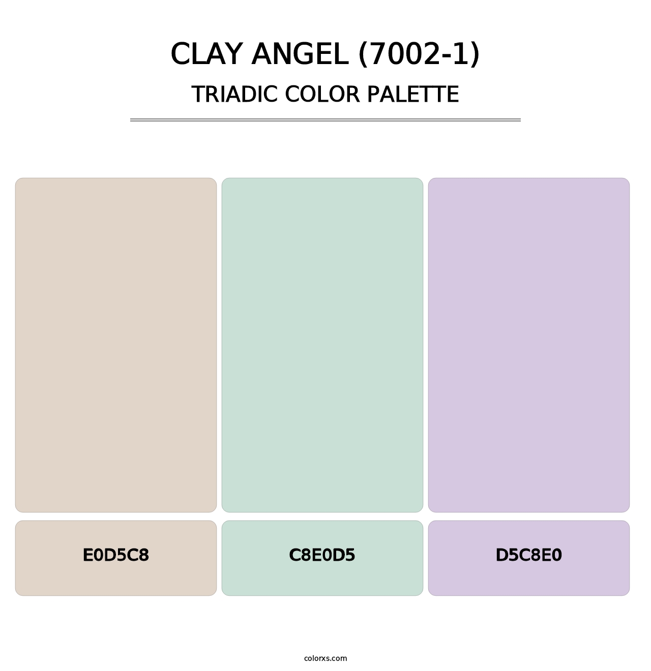 Clay Angel (7002-1) - Triadic Color Palette