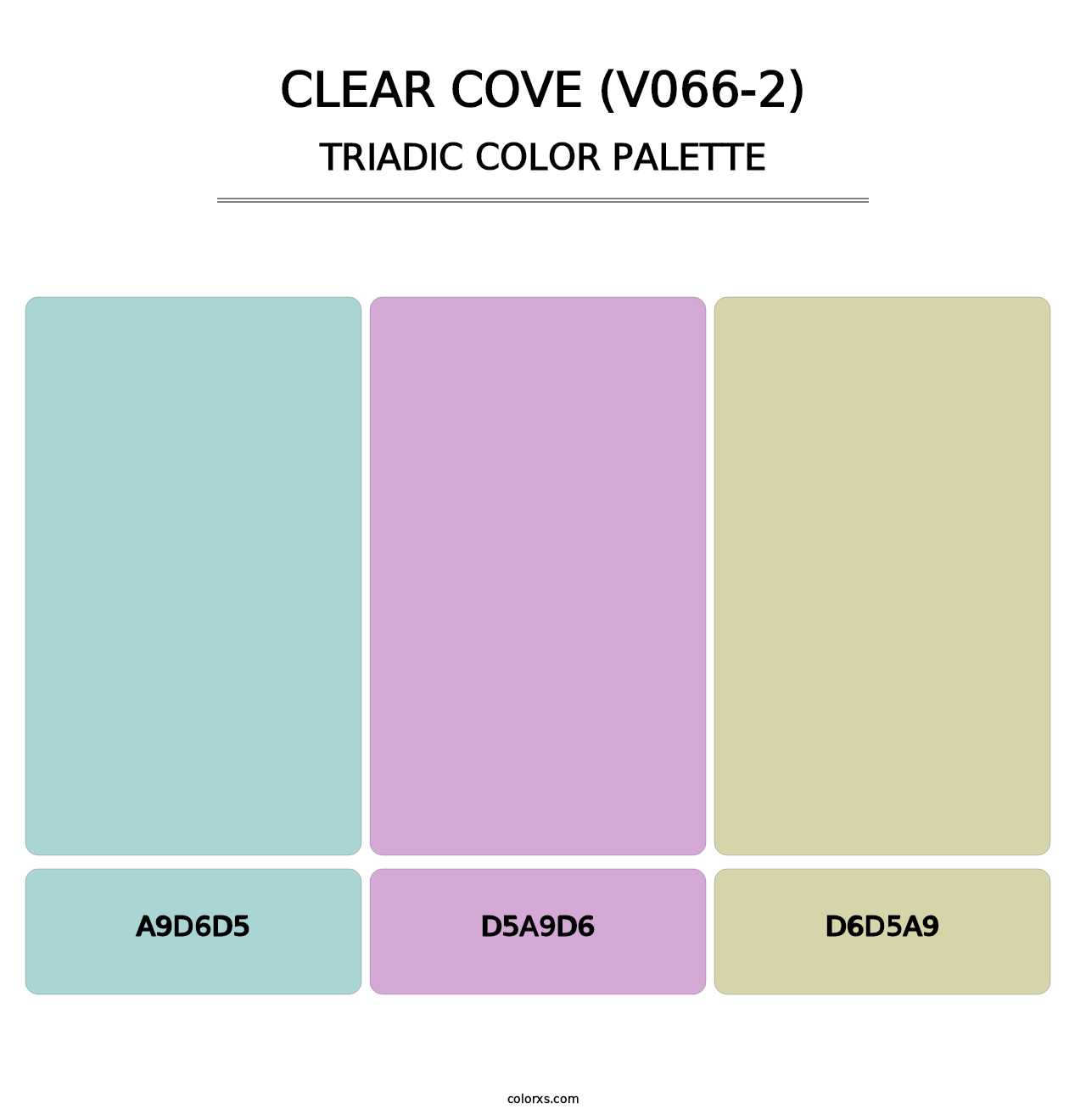 Clear Cove (V066-2) - Triadic Color Palette