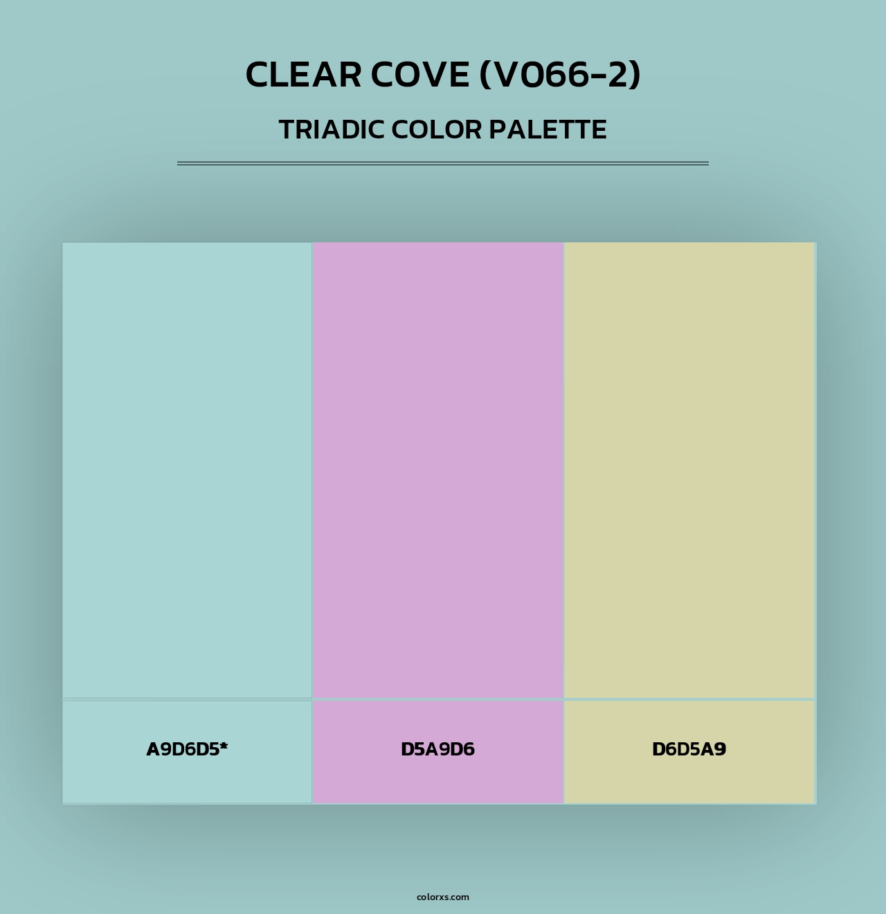 Clear Cove (V066-2) - Triadic Color Palette