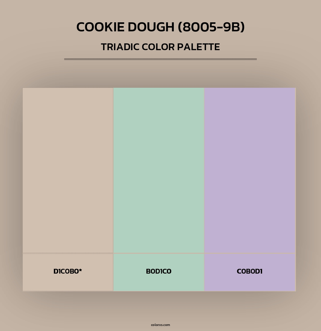 Cookie Dough (8005-9B) - Triadic Color Palette