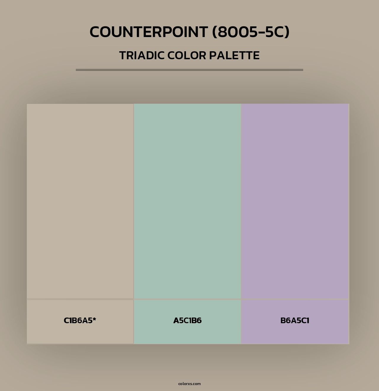 Counterpoint (8005-5C) - Triadic Color Palette