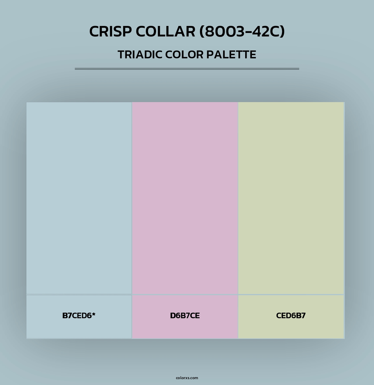 Crisp Collar (8003-42C) - Triadic Color Palette
