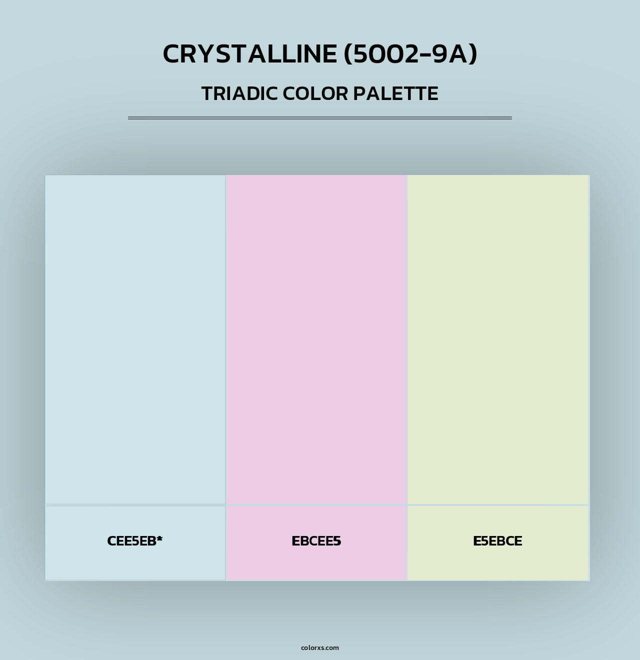 Crystalline (5002-9A) - Triadic Color Palette