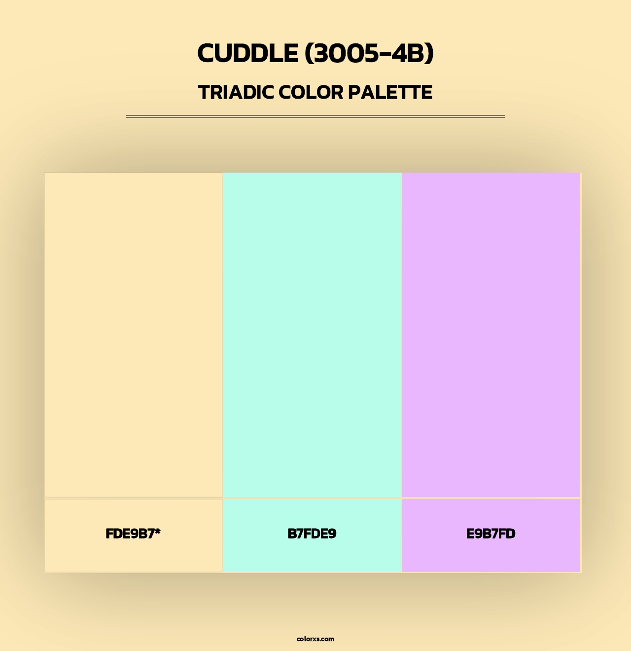 Cuddle (3005-4B) - Triadic Color Palette