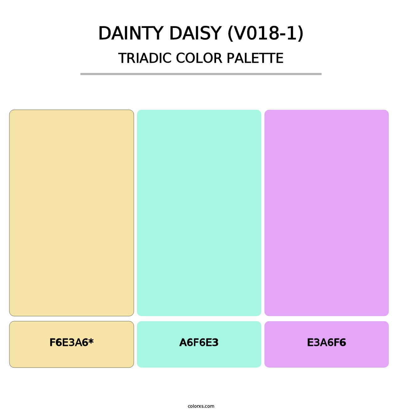 Dainty Daisy (V018-1) - Triadic Color Palette