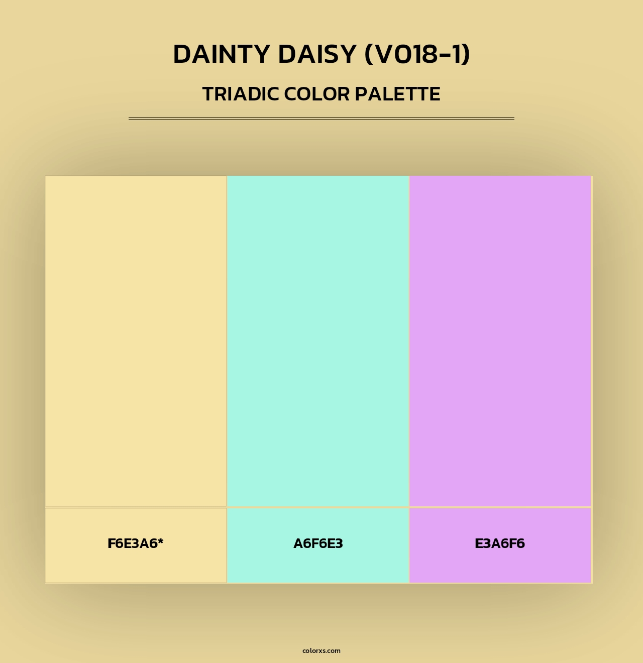 Dainty Daisy (V018-1) - Triadic Color Palette