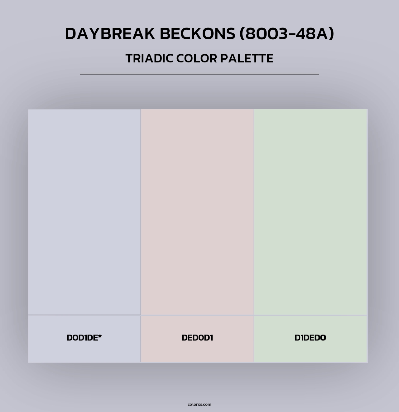 Daybreak Beckons (8003-48A) - Triadic Color Palette