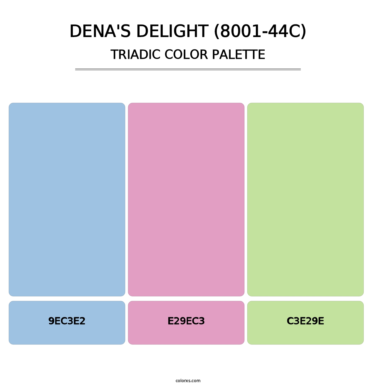 Dena's Delight (8001-44C) - Triadic Color Palette