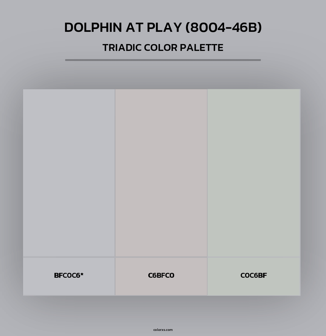 Dolphin at Play (8004-46B) - Triadic Color Palette
