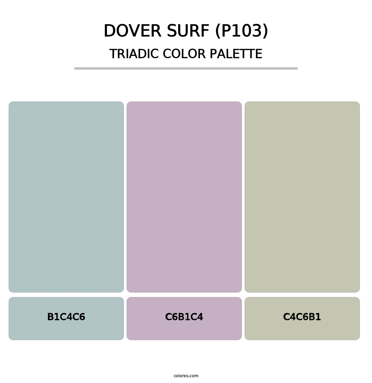 Dover Surf (P103) - Triadic Color Palette
