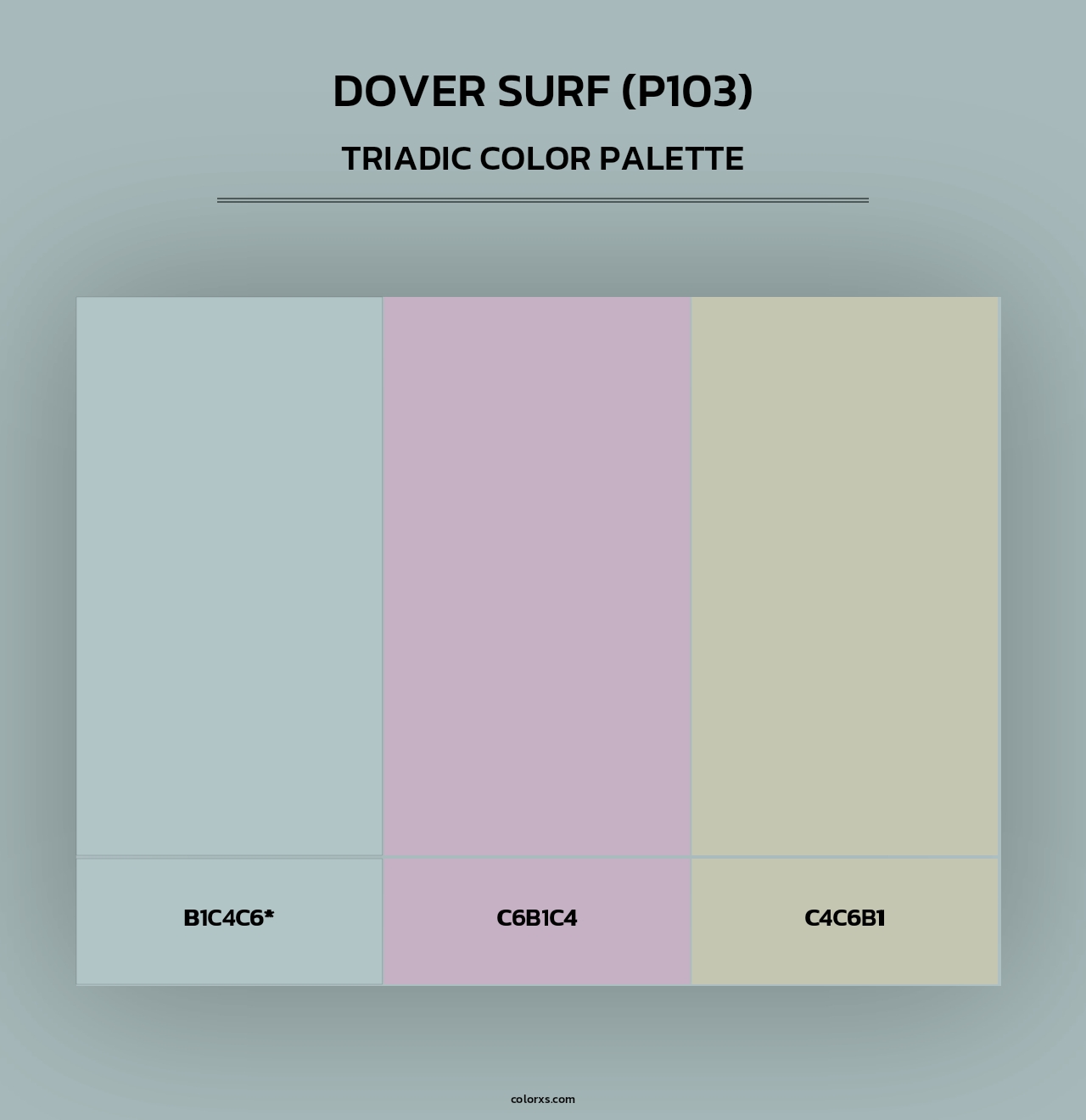 Dover Surf (P103) - Triadic Color Palette