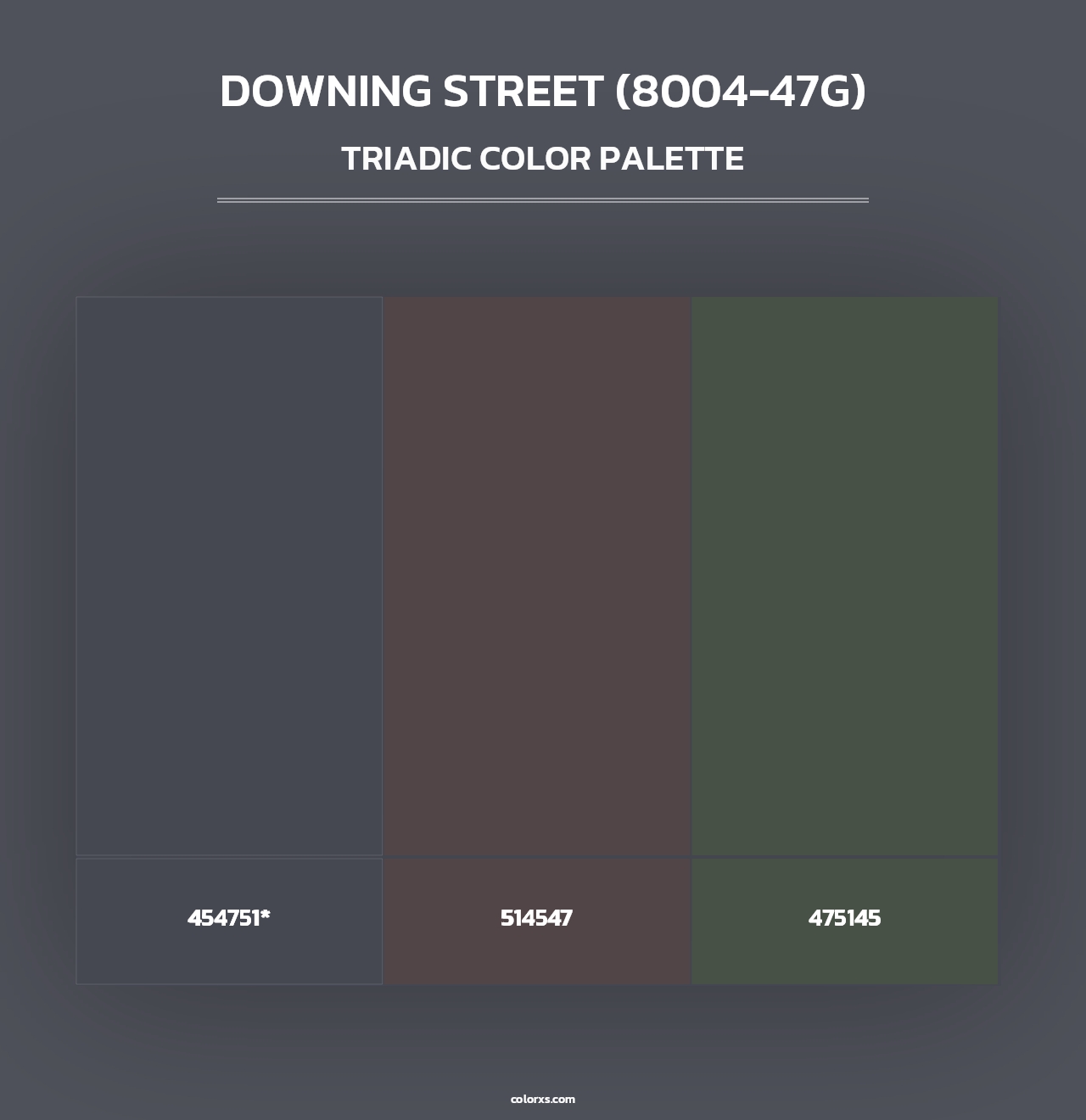 Downing Street (8004-47G) - Triadic Color Palette