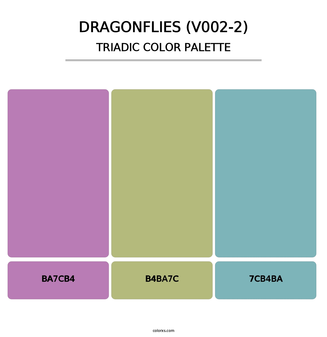 Dragonflies (V002-2) - Triadic Color Palette