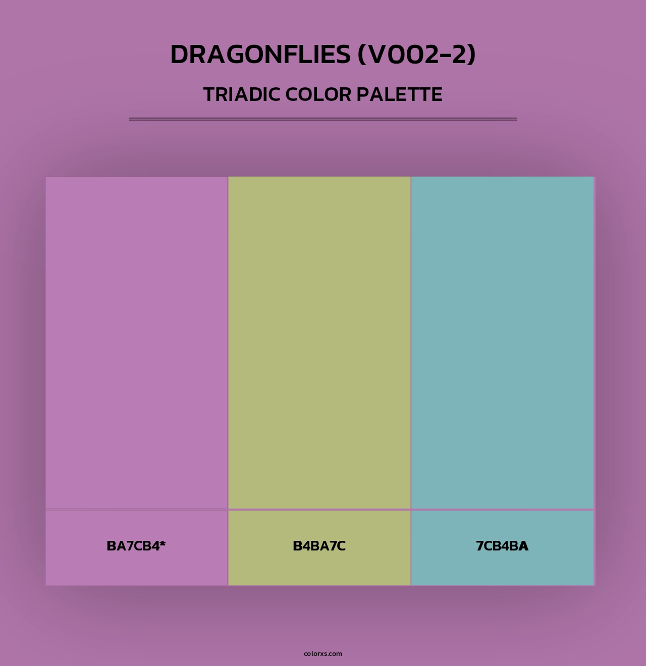 Dragonflies (V002-2) - Triadic Color Palette