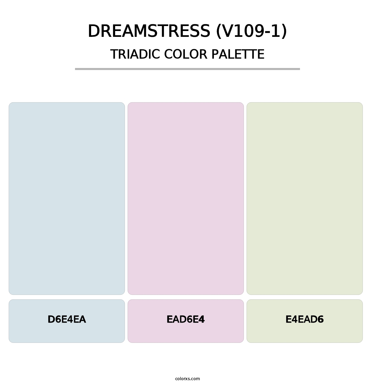 Dreamstress (V109-1) - Triadic Color Palette