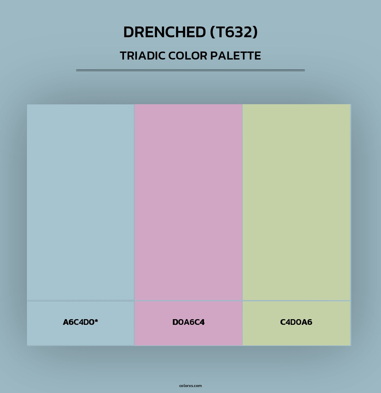 Drenched (T632) - Triadic Color Palette