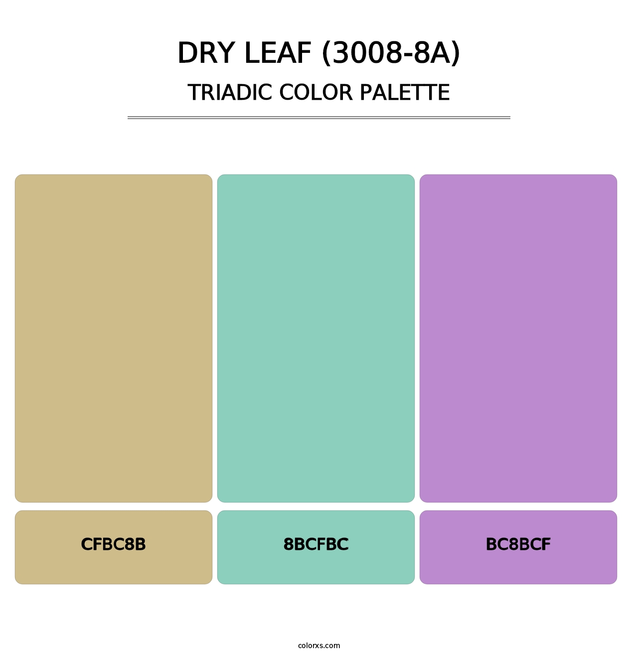 Dry Leaf (3008-8A) - Triadic Color Palette