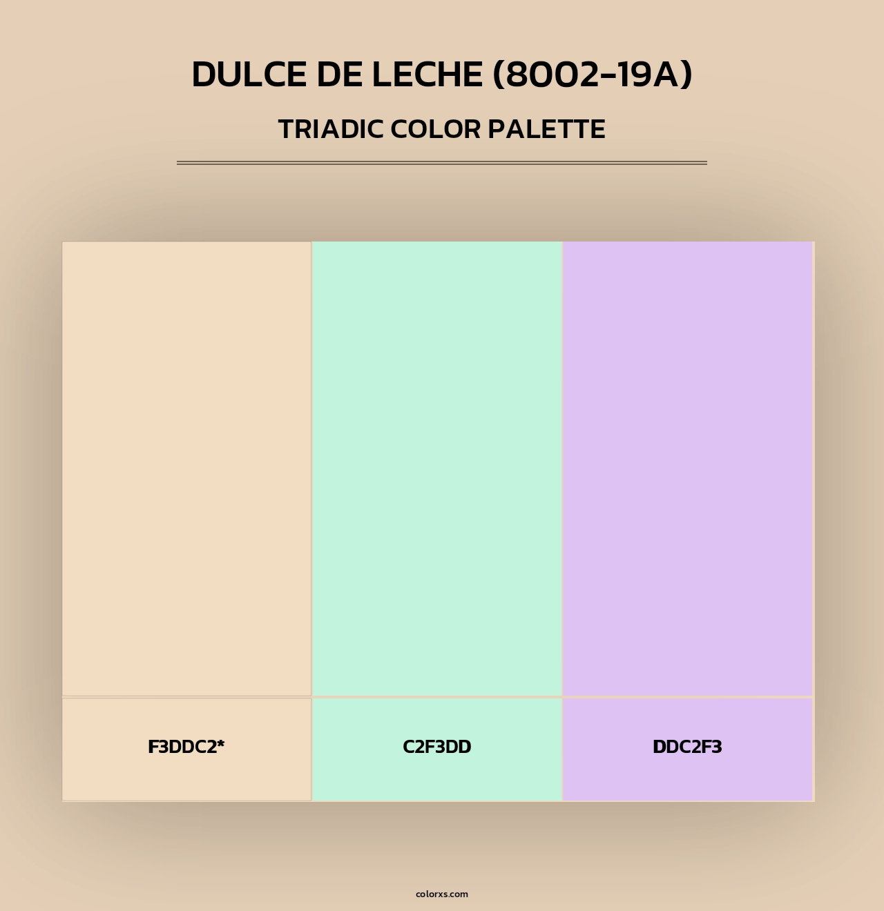 Dulce de Leche (8002-19A) - Triadic Color Palette