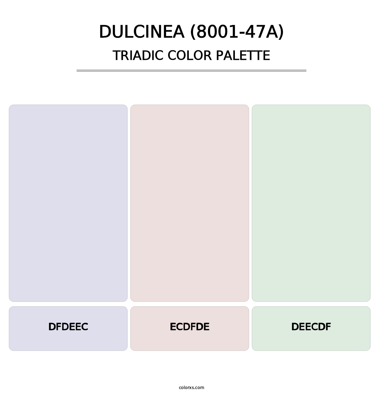 Dulcinea (8001-47A) - Triadic Color Palette