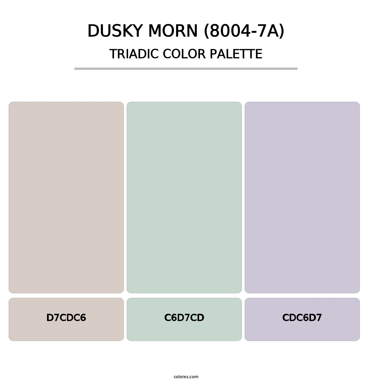 Dusky Morn (8004-7A) - Triadic Color Palette