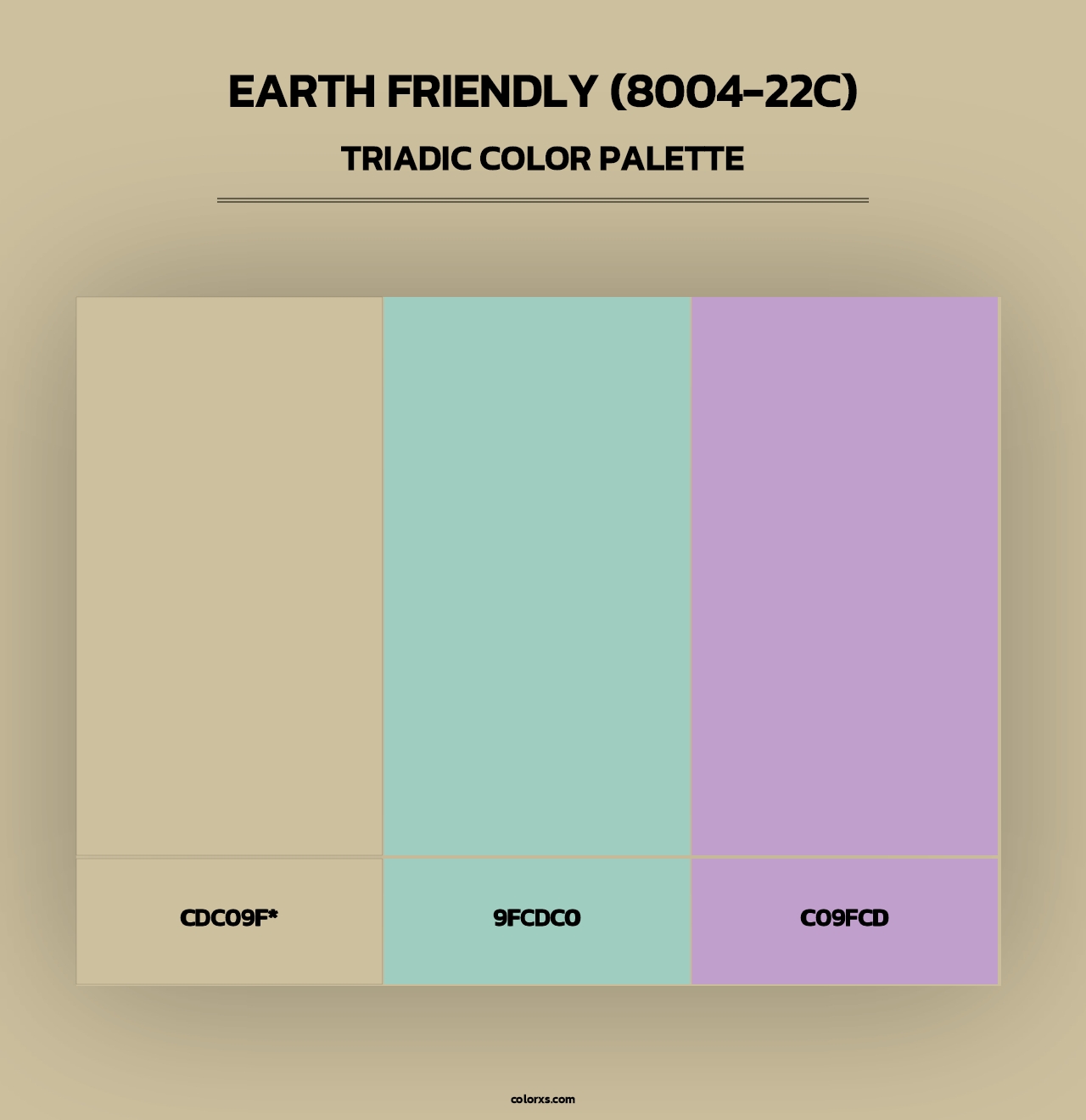 Earth Friendly (8004-22C) - Triadic Color Palette