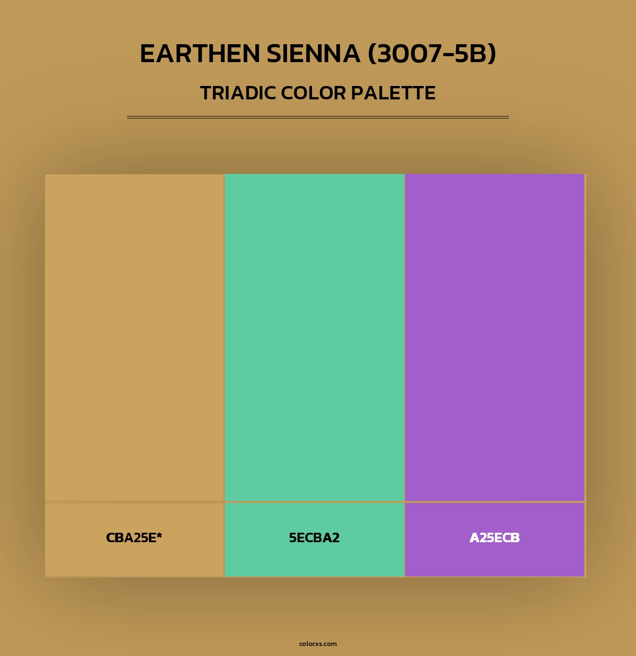 Earthen Sienna (3007-5B) - Triadic Color Palette