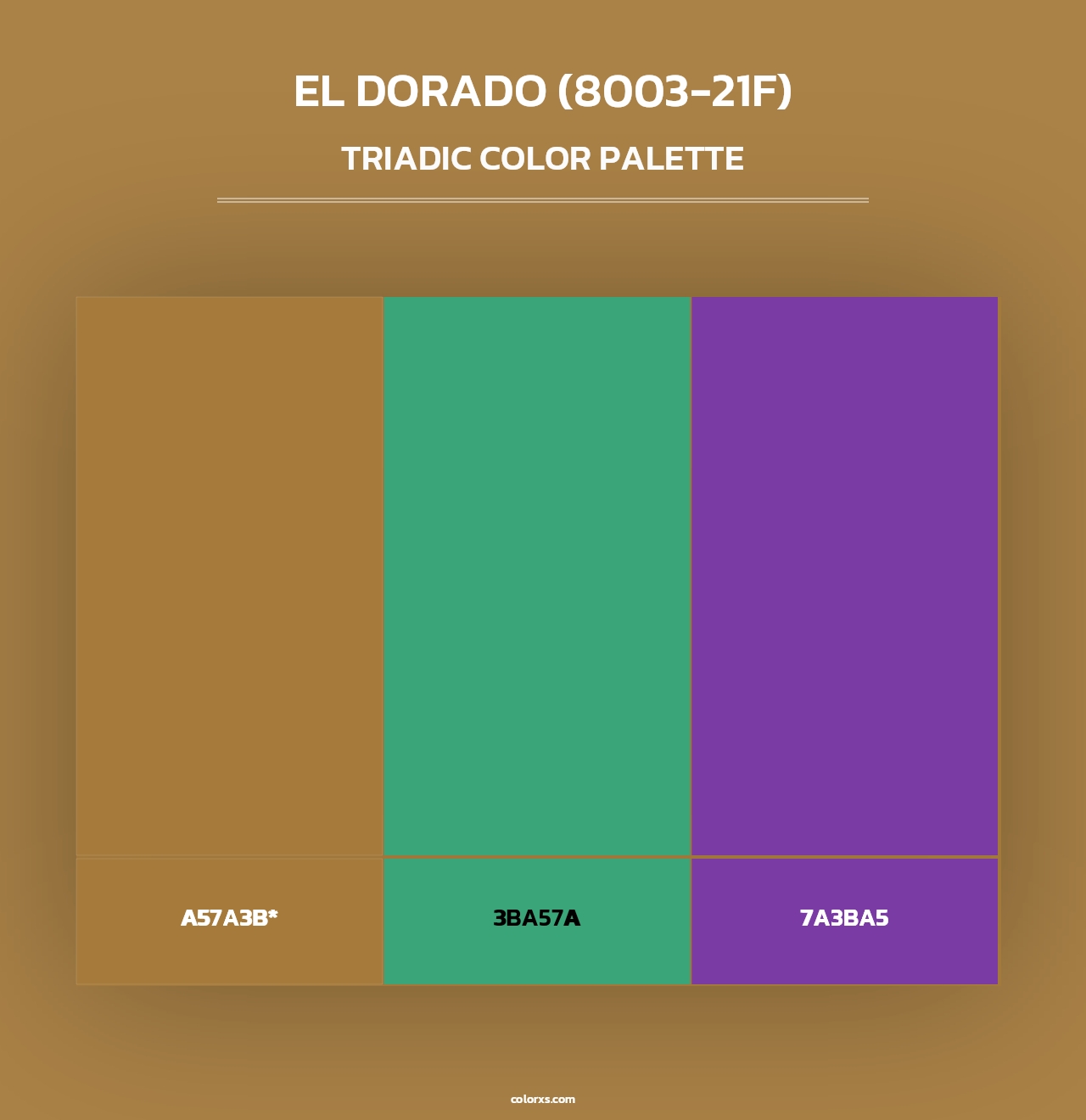 El Dorado (8003-21F) - Triadic Color Palette