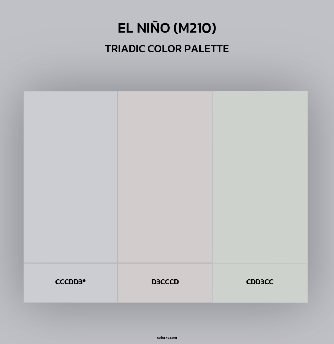El Niño (M210) - Triadic Color Palette