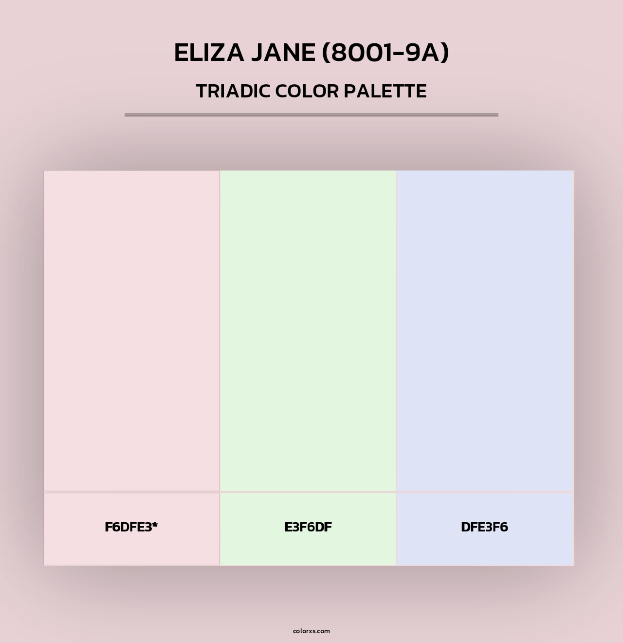 Eliza Jane (8001-9A) - Triadic Color Palette